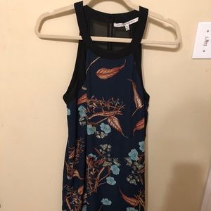 Feather patterned dress